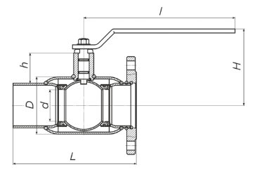 Кран шаровый комбинированый КШ.К.ALSO GAS - 2